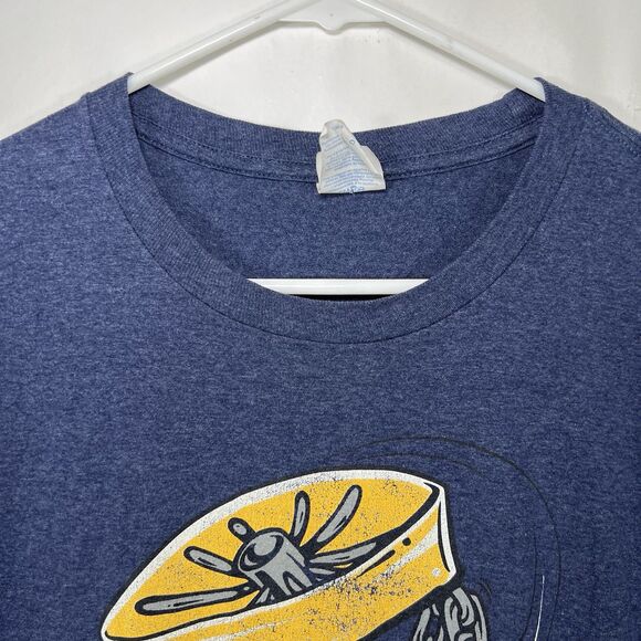 Innova Disc Golf Port & Company T Shirt Adult Size Large Navy Blue Double Sided - Picture 4 of 10